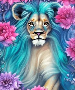 Cute Lion Diamond Painting