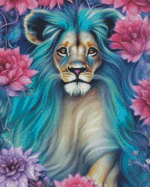 Cute Lion Diamond Painting