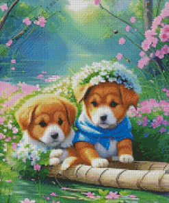 Cute Puppies Diamond Painting