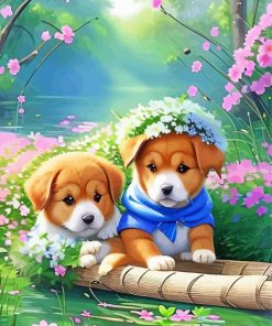 Cute Puppies Diamond Painting