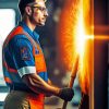 Engineer Working with Hammer Diamond Painting