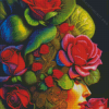 Floral Lady Art Diamond Painting