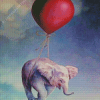 Flying Elephant Diamond Painting