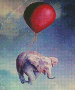 Flying Elephant Diamond Painting