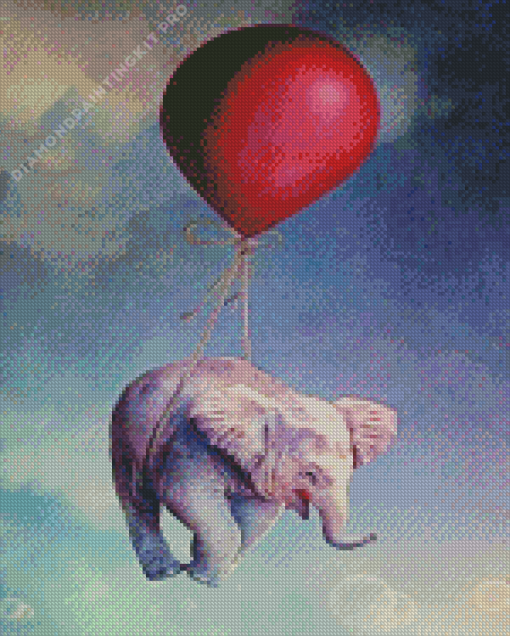 Flying Elephant Diamond Painting