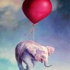 Flying Elephant Diamond Painting