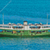 Green Ferry Hong kong Diamond Painting