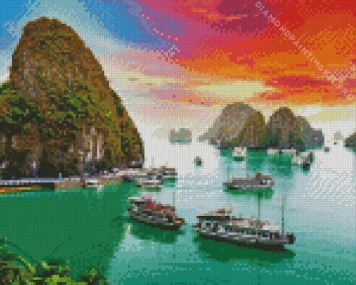 Colorful Halong Bay Diamond Painting