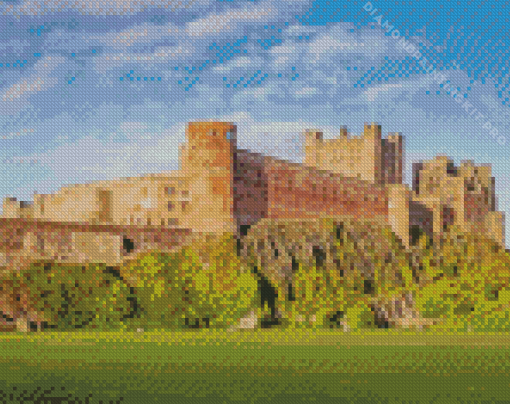 Holy Island Lindisfarne Castle Diamond Painting