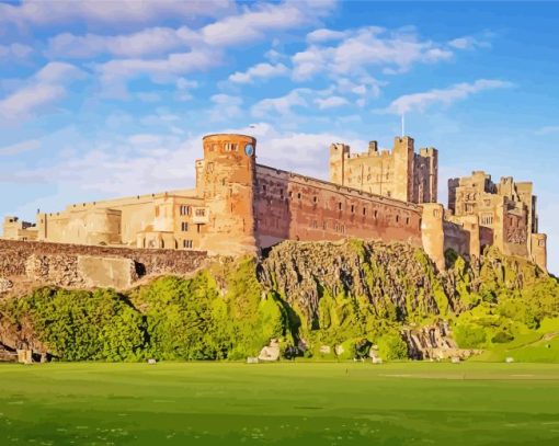 Holy Island Lindisfarne Castle Diamond Painting