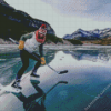 Ice Hockey on Lake Diamond Painting