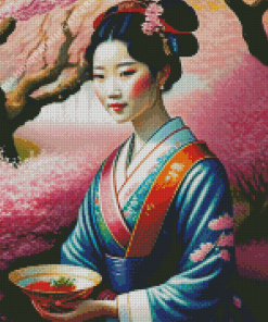 Japanese Lady Diamond Painting