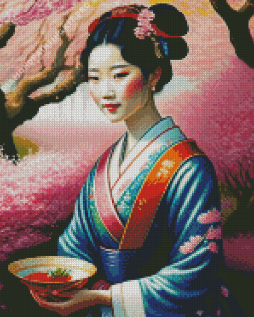 Japanese Lady Diamond Painting