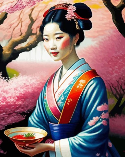 Japanese Lady Diamond Painting