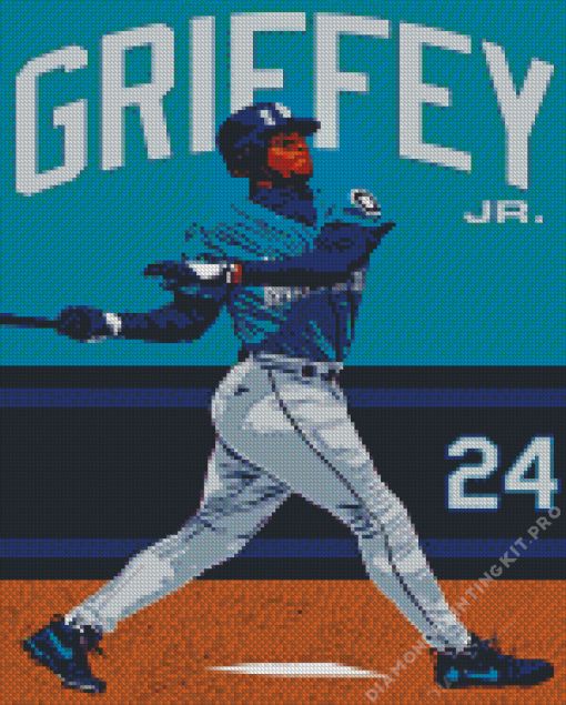 Ken Griffey Jr Poster Diamond Painting