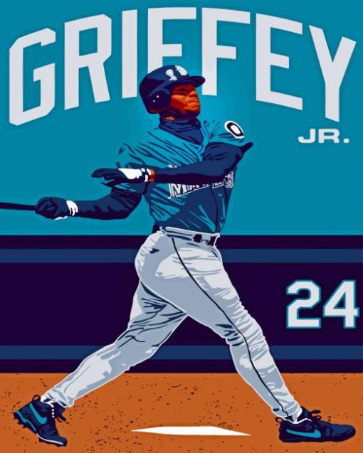 Ken Griffey Jr Poster Diamond Painting