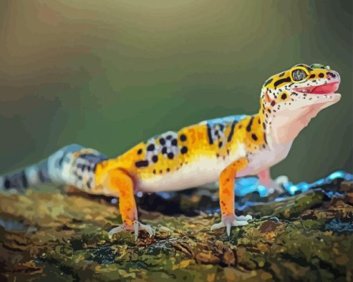 Leopard Western Desert Gecko Diamond Painting