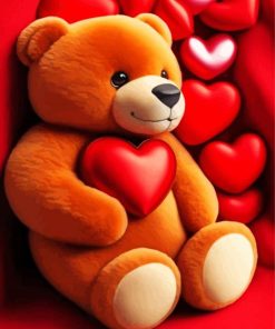 Lovely Teddy Bear Diamond Painting