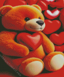 Lovely Teddy Bear Diamond Painting