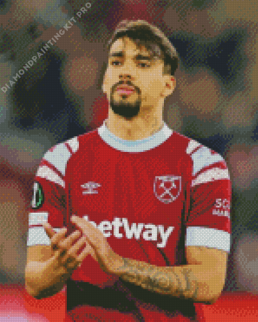 Lucas Paqueta West Ham United Player Diamond Painting