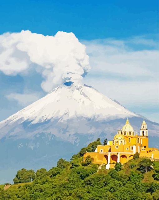 Mexico Popocatepetl Diamond Painting