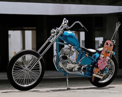 Mini Chopper Motorcycle Diamond Painting