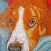 Mosaic Brown Dog Diamond Painting