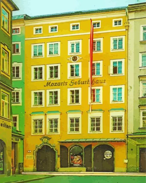 Mozarts Birthplace Salzburg Austria Diamond Painting