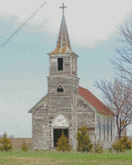 Old Rustic Church Diamond Painting