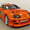 Orange Toyota Supra Mk4 Diamond Painting