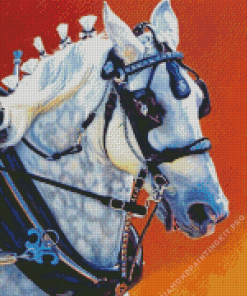 Percheron Horse Diamond Painting