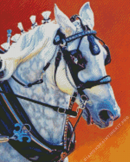 Percheron Horse Diamond Painting