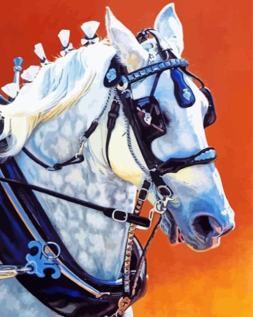 Percheron Horse Diamond Painting