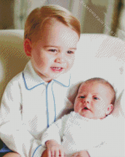 Prince George Princess Charlotte Diamond Painting