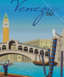 Rialto Venice Italy City Poster Diamond Painting