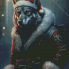 Santa Wolf Diamond Painting