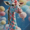 Soft Giraffe Diamond Painting