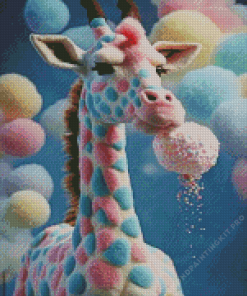 Soft Giraffe Diamond Painting