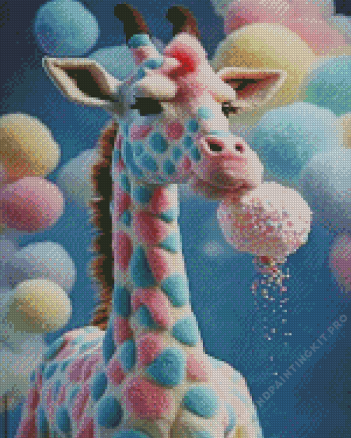 Soft Giraffe Diamond Painting