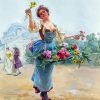 The Flower Seller Diamond Painting