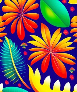 Tropical Flowers Diamond Painting