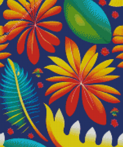 Tropical Flowers Diamond Painting