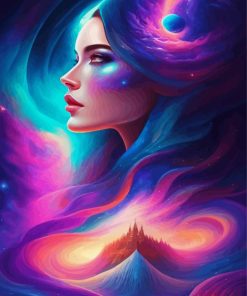 The Universe Spiritual Lady Diamond Painting