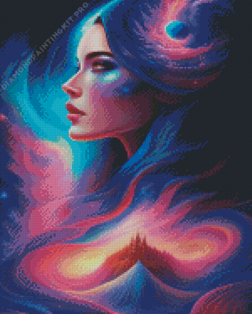 The Universe Spiritual Lady Diamond Painting