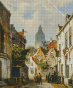 Vintage Dutch Street Diamond Painting