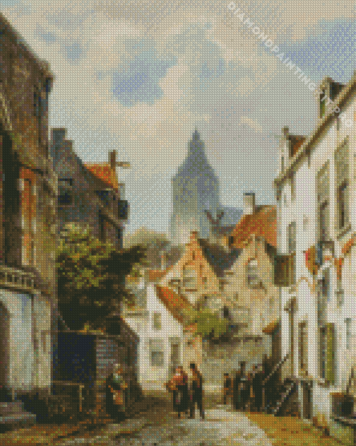 Vintage Dutch Street Diamond Painting