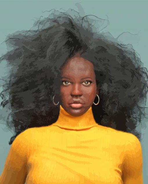 Vogue Model Adut Akech Diamond Painting