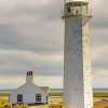 Walney Island White Lighthouse Diamond Painting