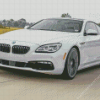 White Bmw 650 Car Diamond Painting