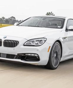 White Bmw 650 Car Diamond Painting